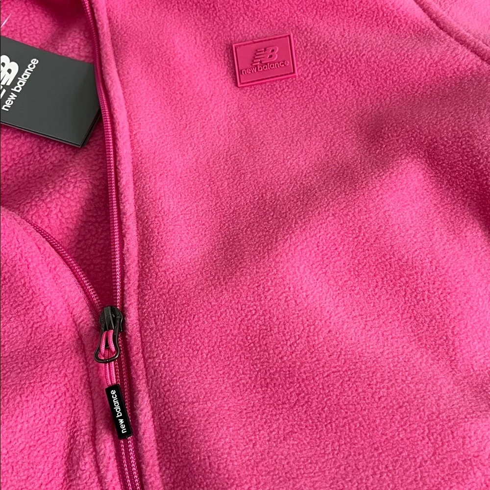 New Balance Women's Bright Pink Fleece Jacket